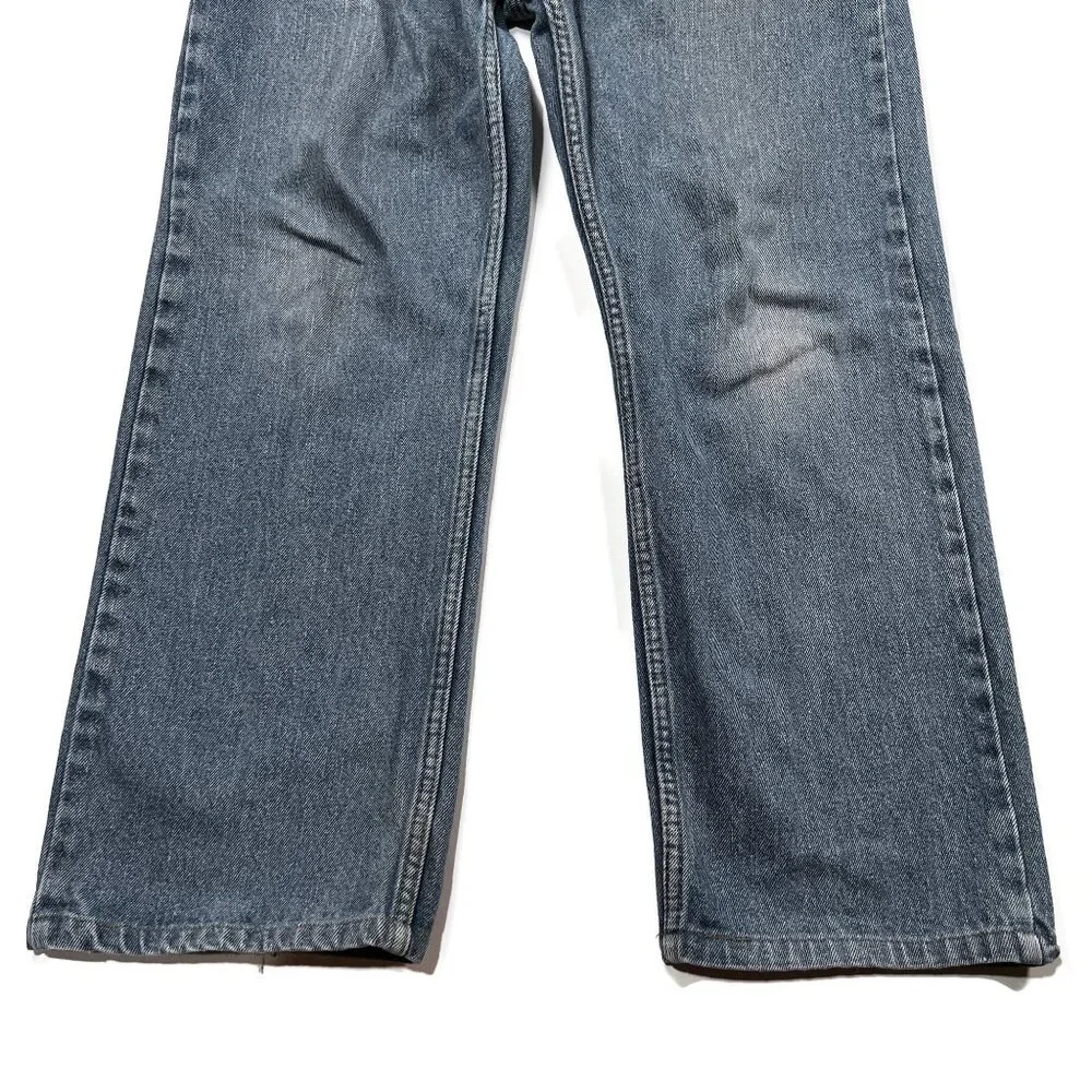 Levis 505 Regular Straight Leg 36 x 29 Blue Jeans Mens Denim Actual 36 x‎ 27